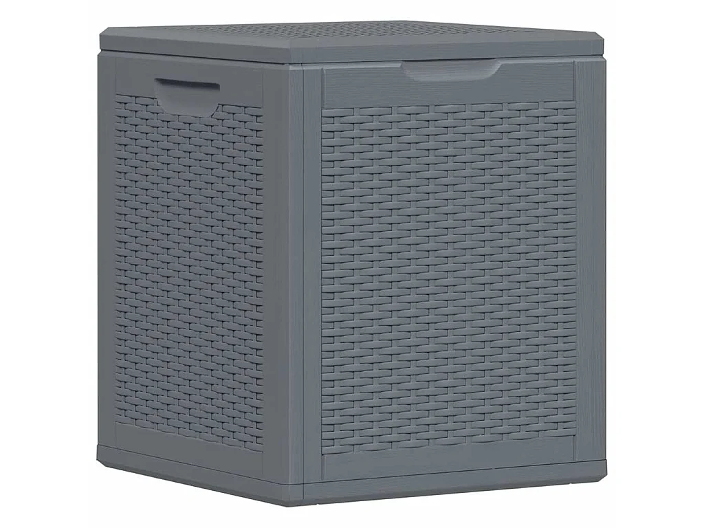 Tuinbox 90 L PP rattan grijs