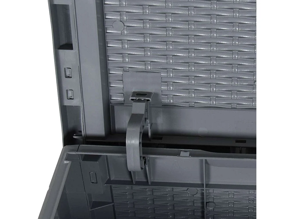 Tuinbox 90 L PP rattan grijs
