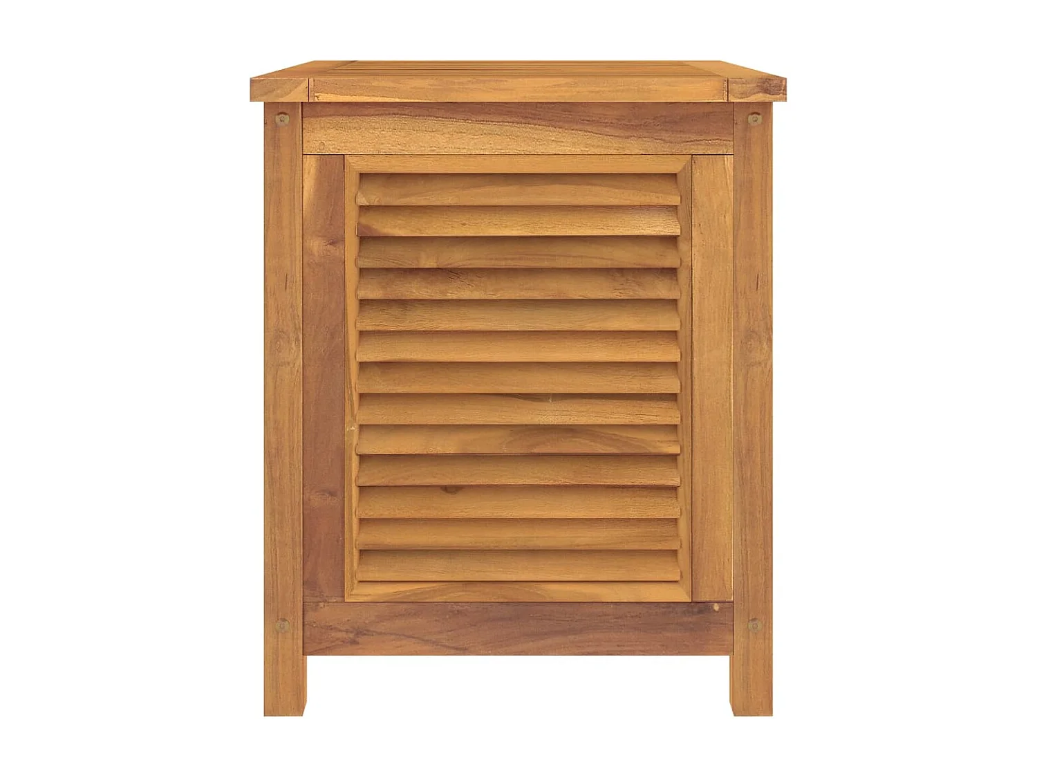 Contenitore Giardino con Borsa 60x50x58cm Legno Massello Teak