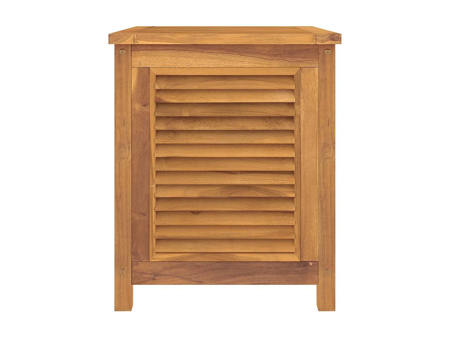 Caixa de arrumação para jardim com saco 60x50x58 cm teca maciça