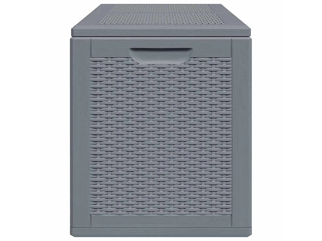 Tuinbox 180 L PP rattan grijs