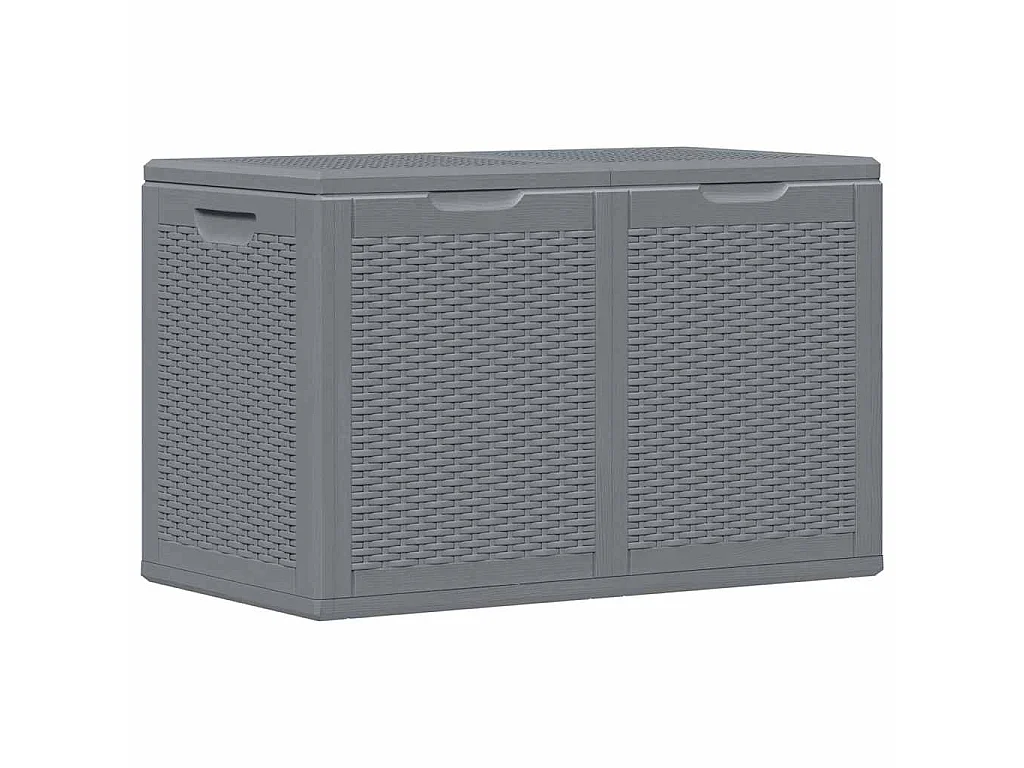 Tuinbox 180 L PP rattan grijs