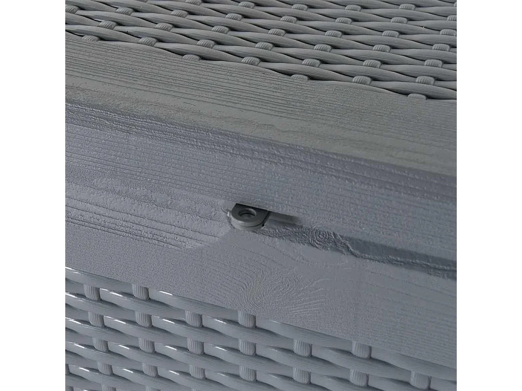 Tuinbox 180 L PP rattan grijs