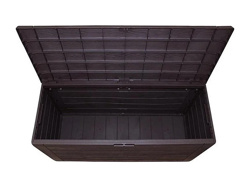 Caja de almacenaje para jardín gris oscuro 300 L