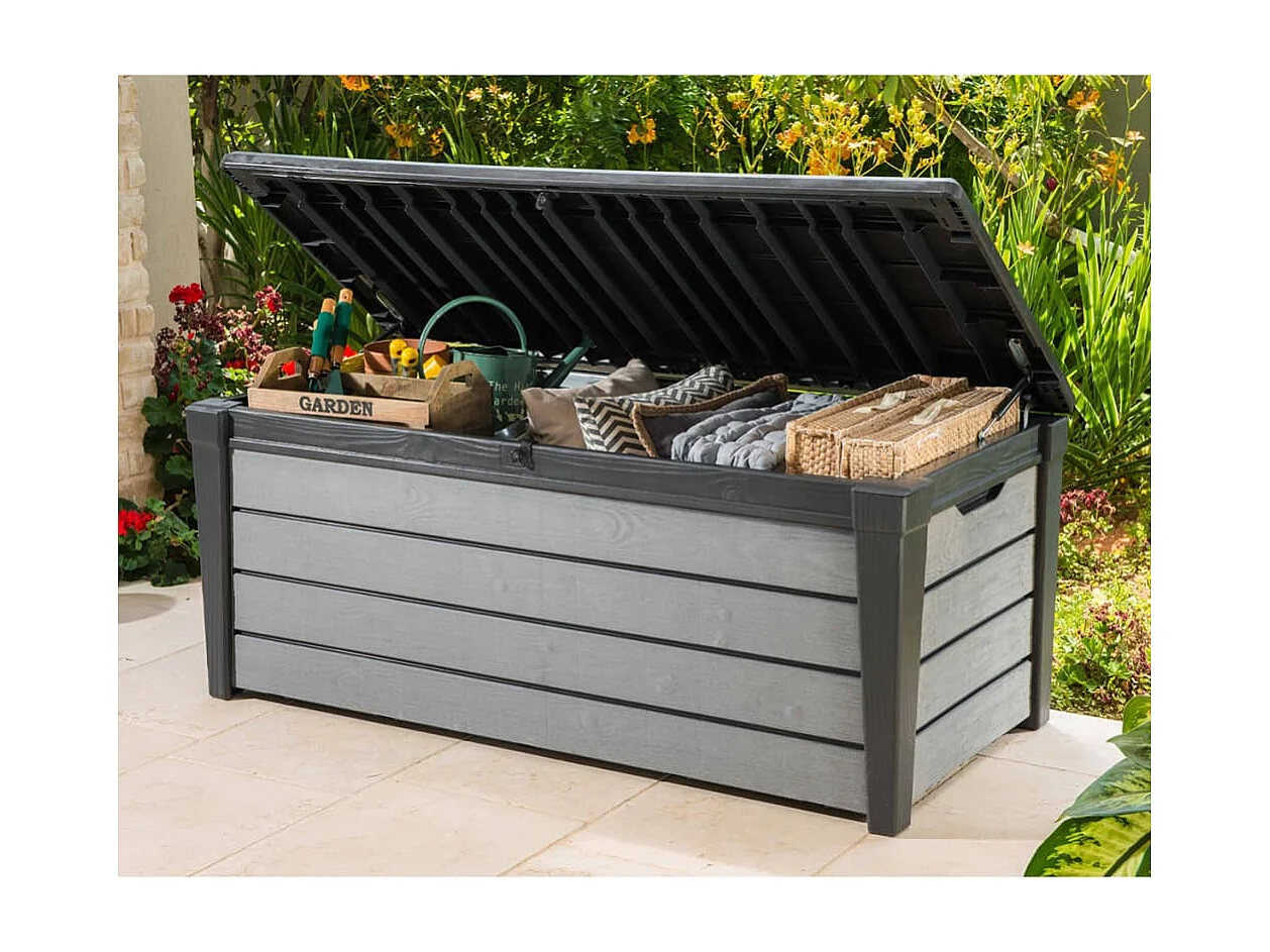 Boîte de rangement de jardin Brushwood 455 L Anthracite