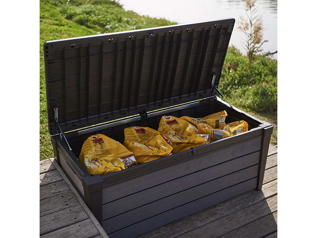 Boîte de rangement de jardin Brushwood 455 L Anthracite