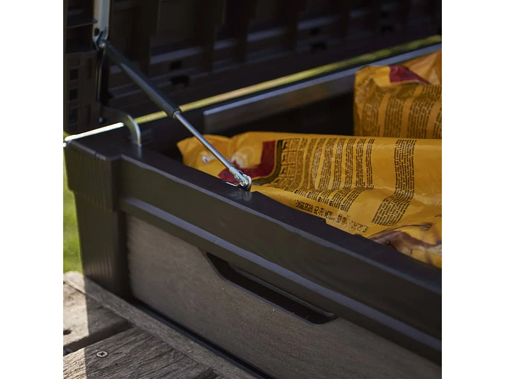 Boîte de rangement de jardin Brushwood 455 L Anthracite