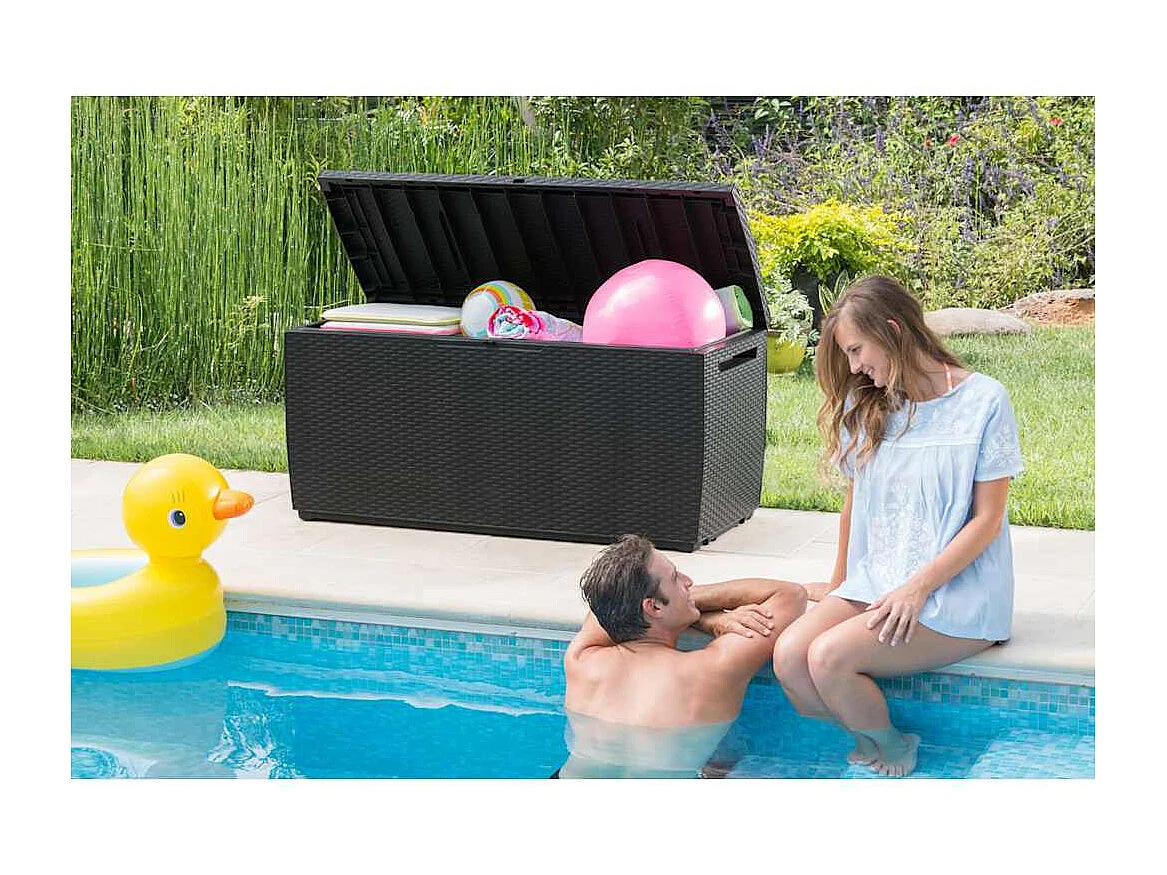 Caixa de arrumação para jardim Capri 302 L antracite