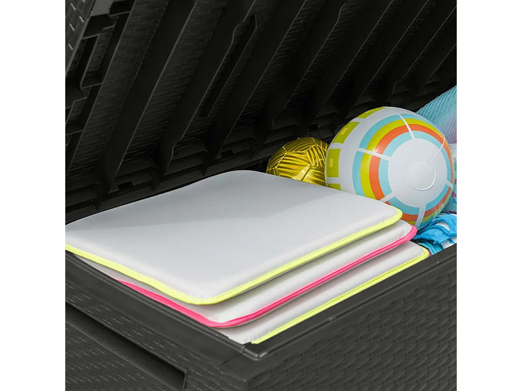 Caixa de arrumação para jardim Capri 302 L antracite