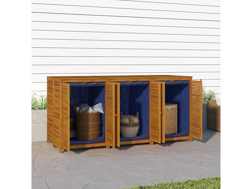 Gartenbox 210x87x104 cm Massivholz Akazie