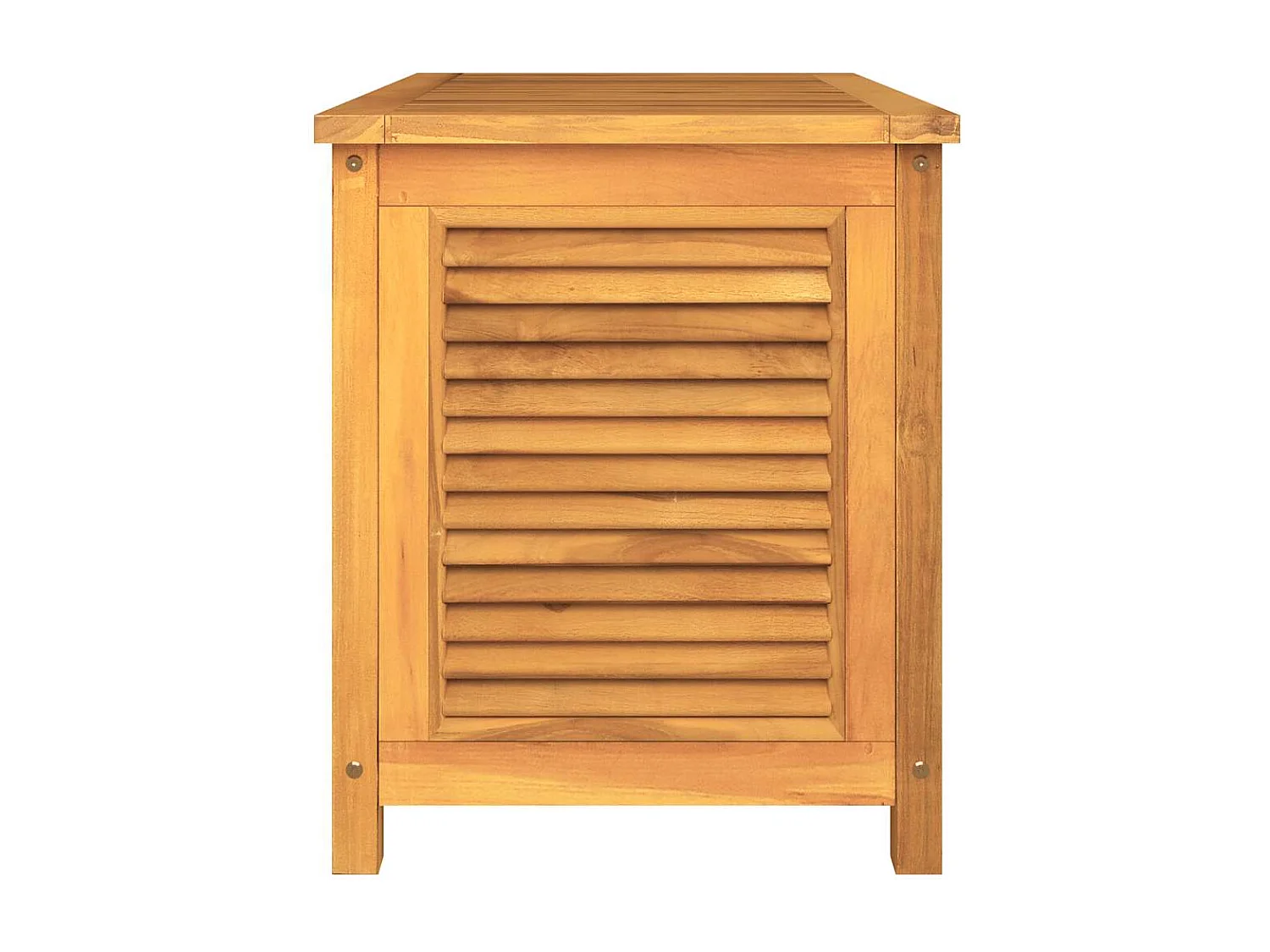 Boîte de rangement de jardin et sac 90x50x58cm bois massif teck