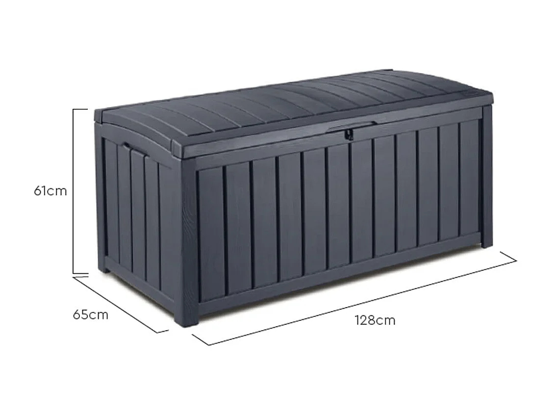 Boîte de rangement de jardin Glenwood 390 L
