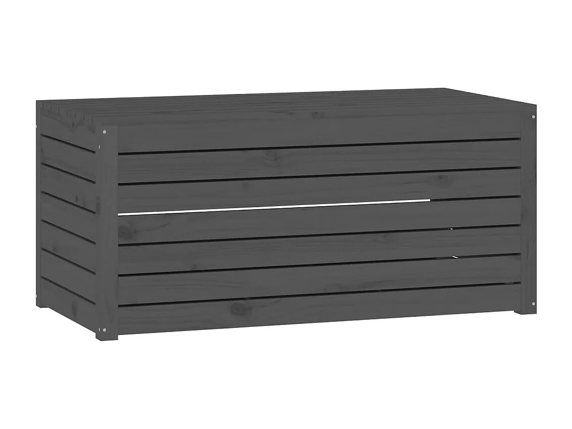 4-delige Tuinboxset massief grenenhout grijs
