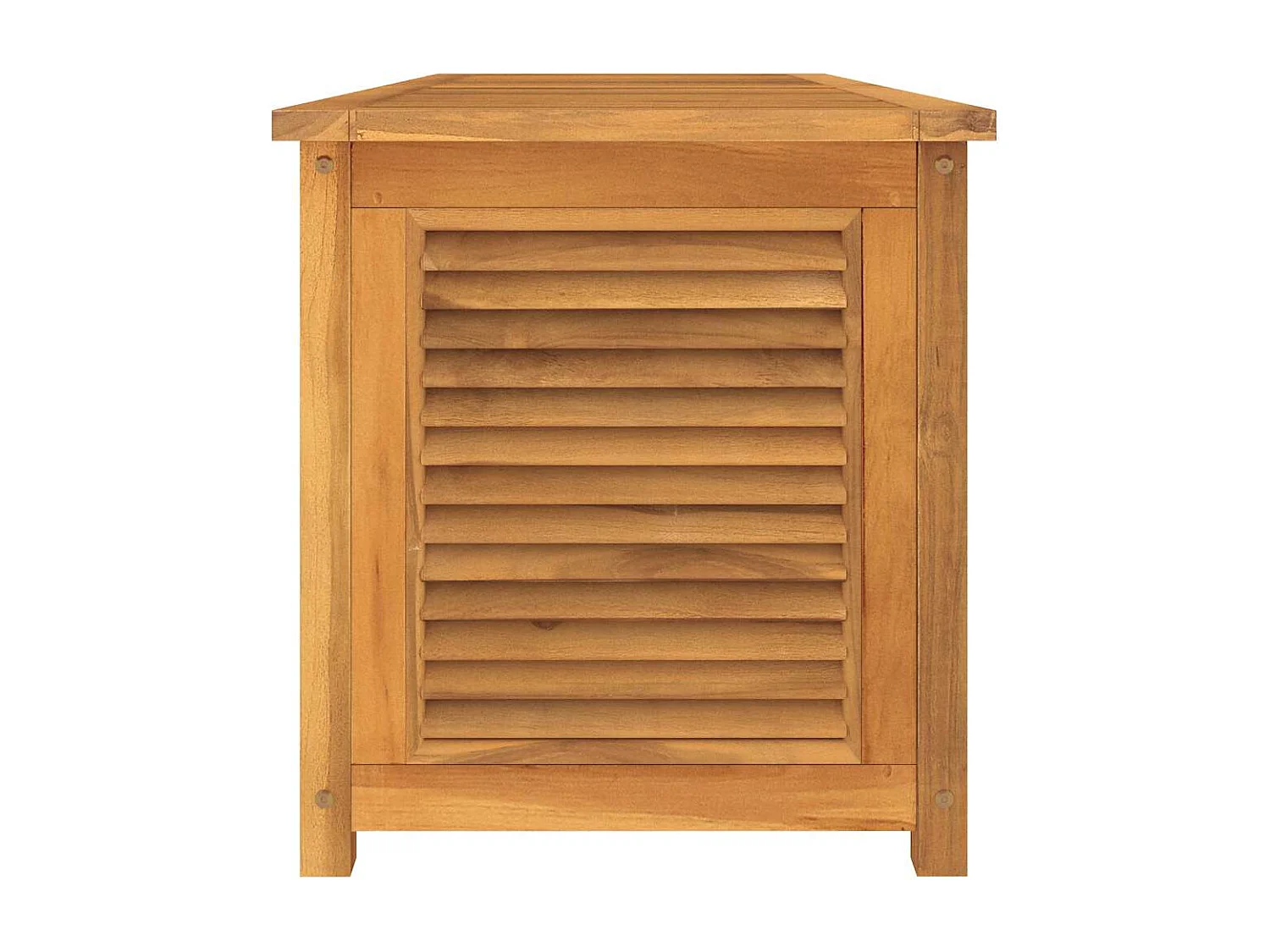 Boîte de rangement jardin et sac 150x50x55 cm bois massif teck