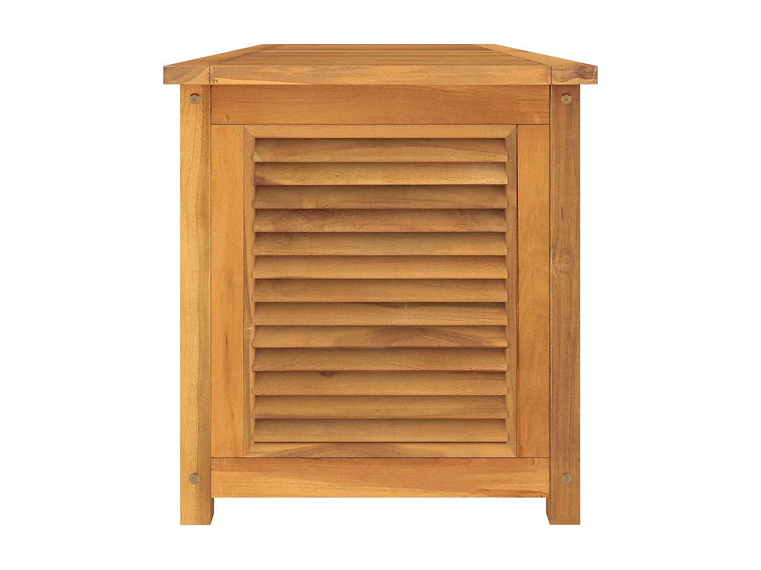 Boîte de rangement jardin et sac 150x50x55 cm bois massif teck