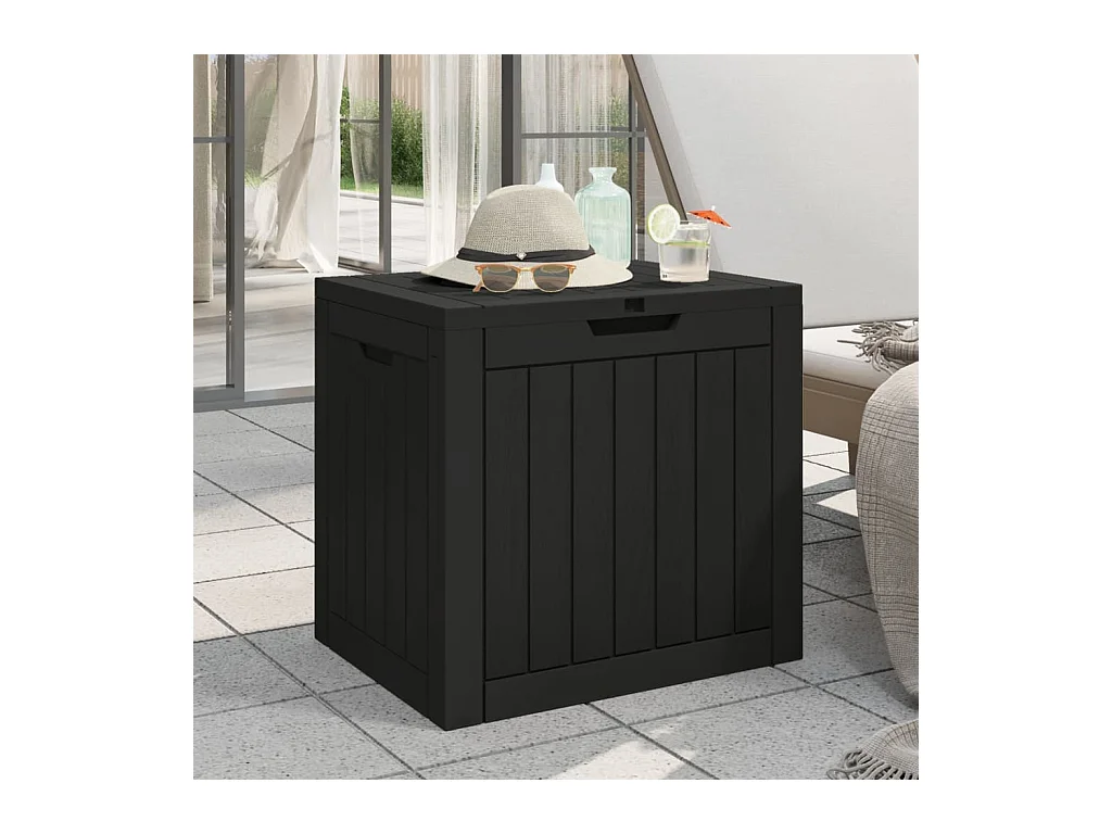 Tuinbox 55,5x43x53 cm polypropeen zwart