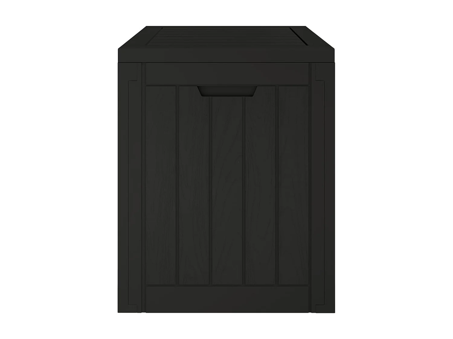 Caixa de arrumação p/ jardim 55,5x43x53 cm polipropileno preto