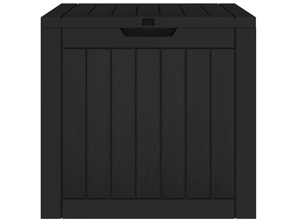Caixa de arrumação p/ jardim 55,5x43x53 cm polipropileno preto