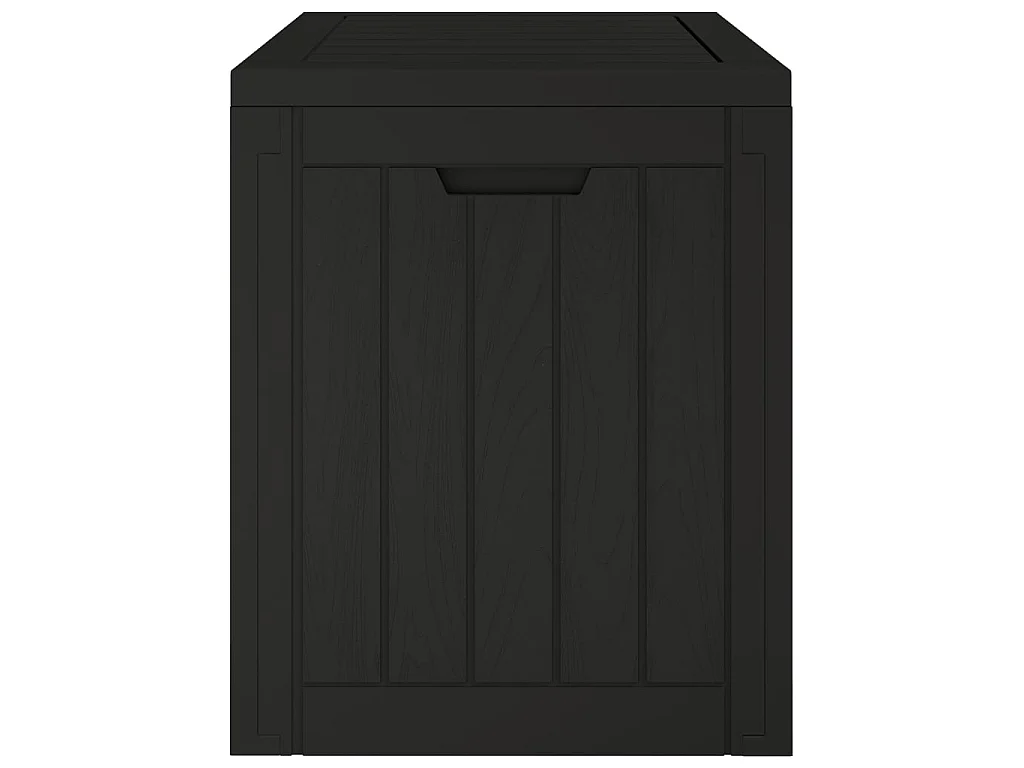 Caixa de arrumação p/ jardim 55,5x43x53 cm polipropileno preto
