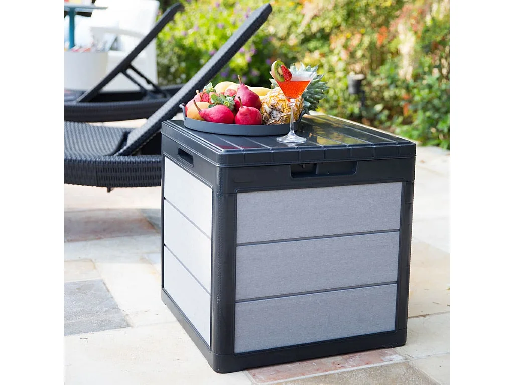 Boîte de rangement de jardin Denali 113 L Anthracite