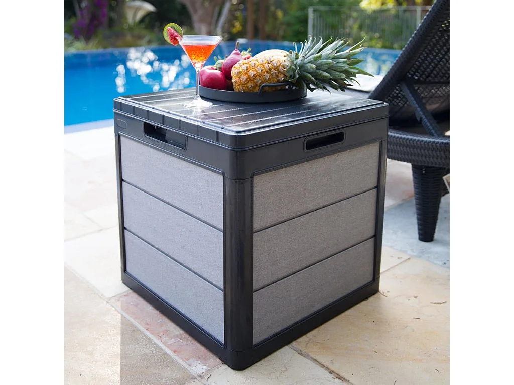 Boîte de rangement de jardin Denali 113 L Anthracite