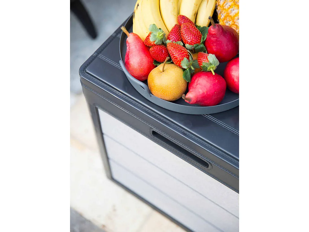 Boîte de rangement de jardin Denali 113 L Anthracite