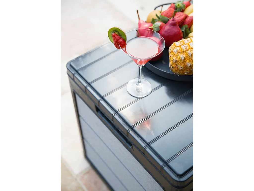 Boîte de rangement de jardin Denali 113 L Anthracite