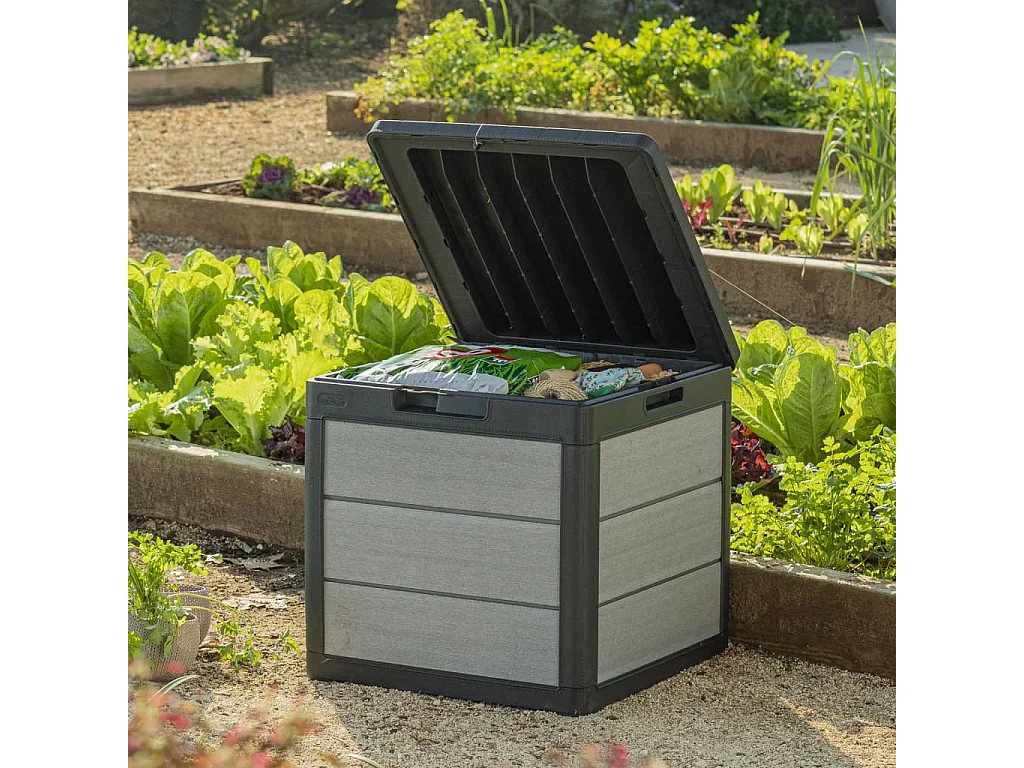Boîte de rangement de jardin Denali 113 L Anthracite