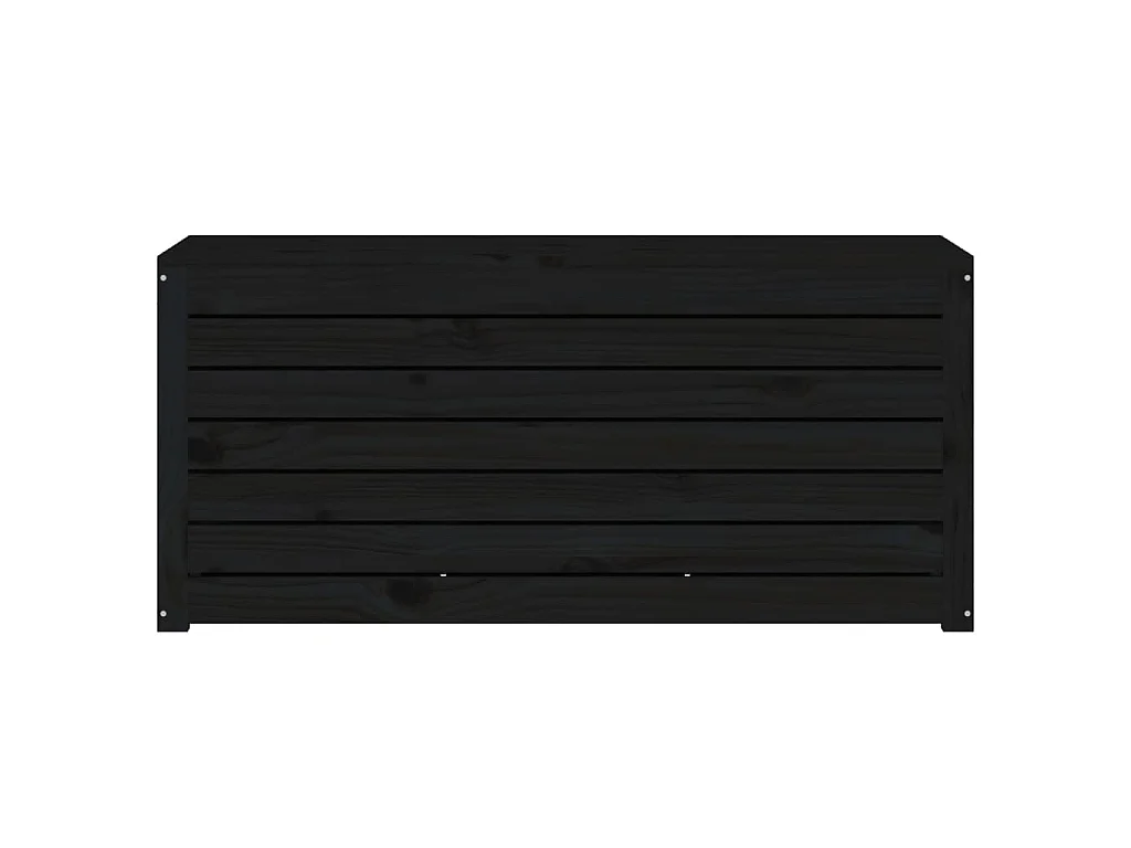 Tuinbox 101x50,5x46,5 cm massief grenenhout zwart