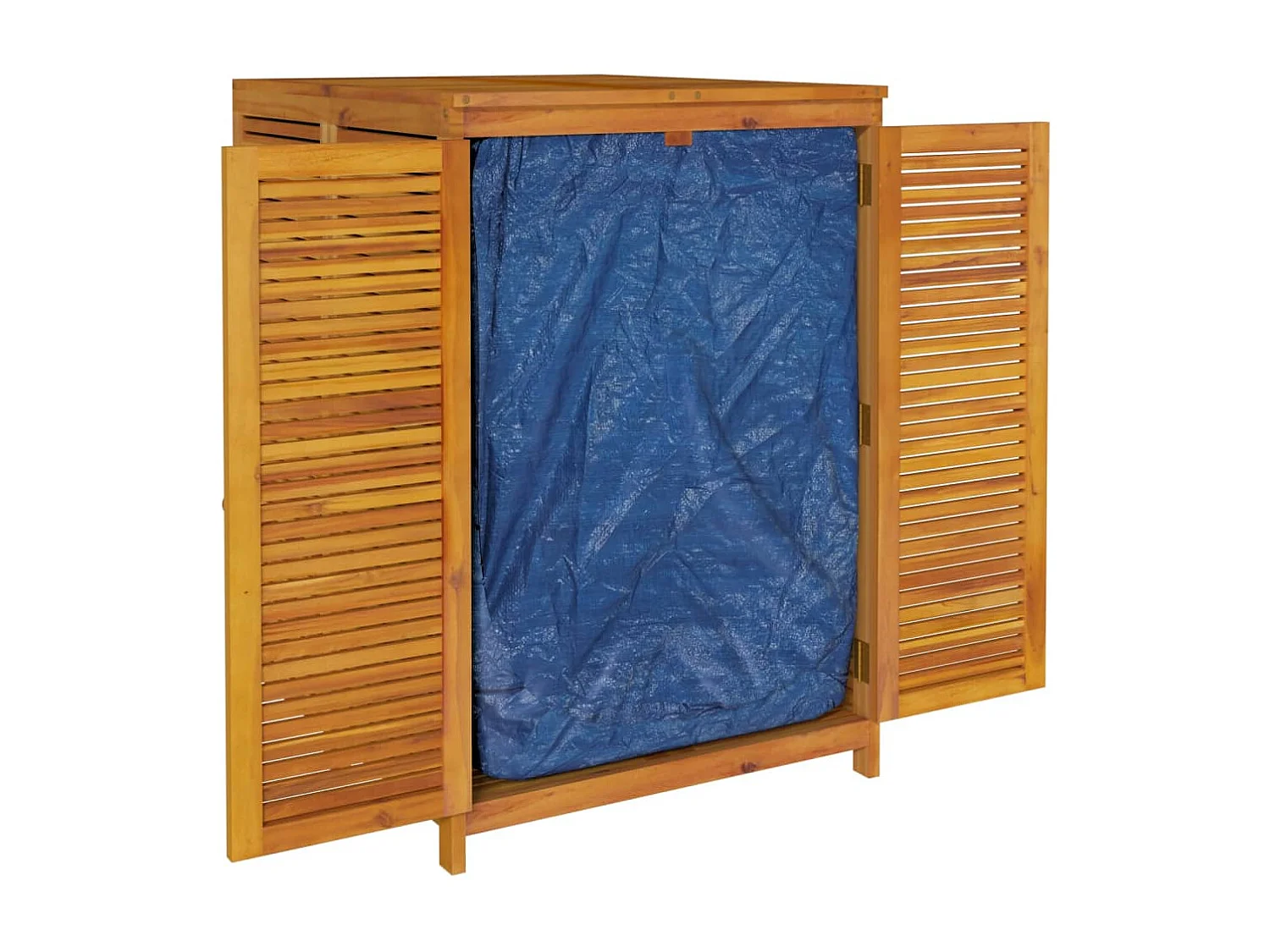 Boîte de rangement de jardin 280x87x104 cm bois massif d'acacia
