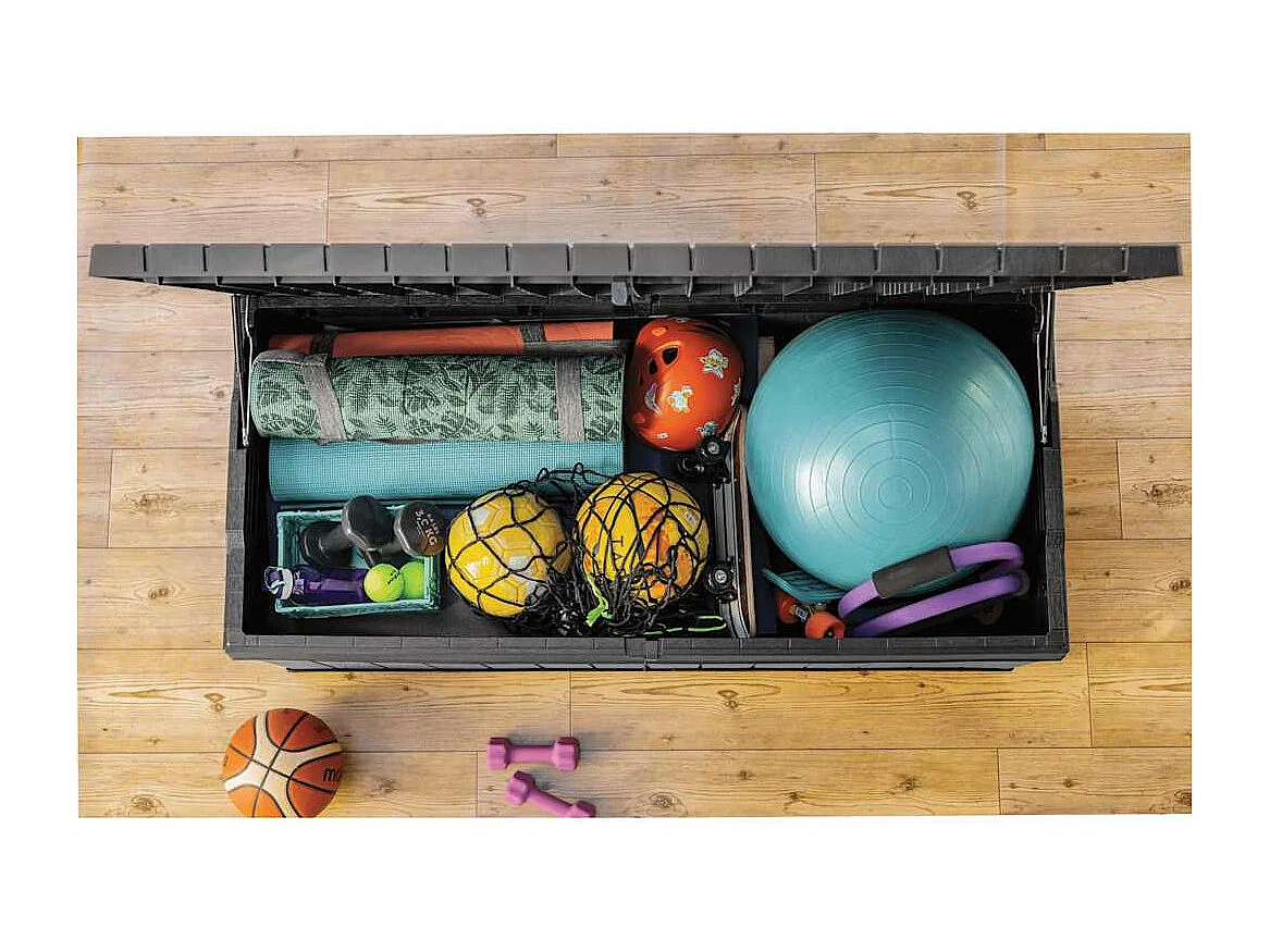 Boîte de rangement de jardin Darwin 380 L Gris