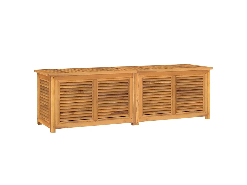 Gartenbox mit Beutel 175x50x55 cm Massivholz Teak