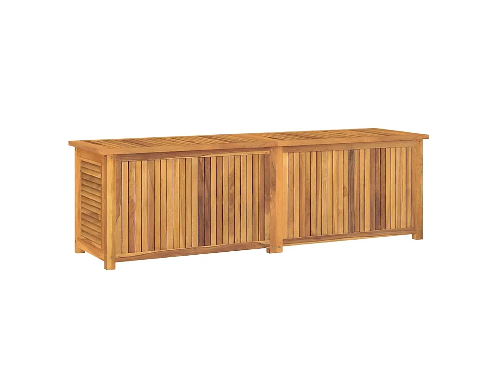 Gartenbox mit Beutel 175x50x55 cm Massivholz Teak