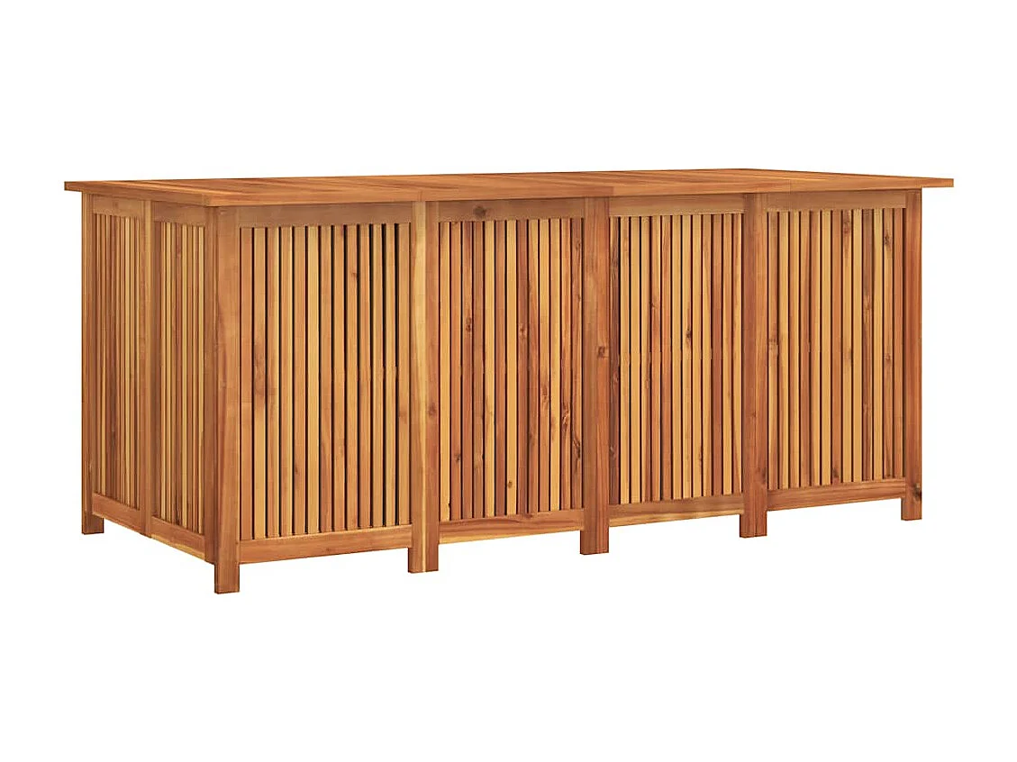 Boîte de rangement de jardin 200x80x75 cm bois massif d'acacia