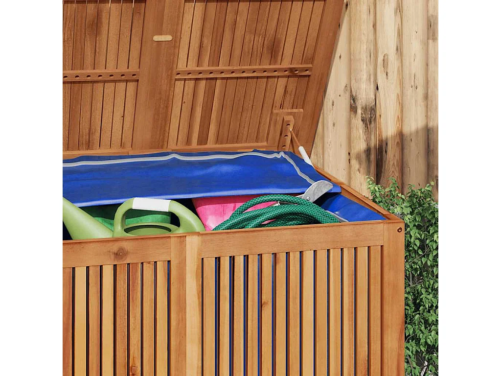 Boîte de rangement de jardin 200x80x75 cm bois massif d'acacia