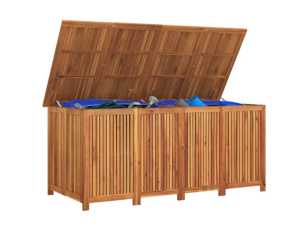 Contenitore da Giardino 200x80x75cm in Legno Massello di Acacia