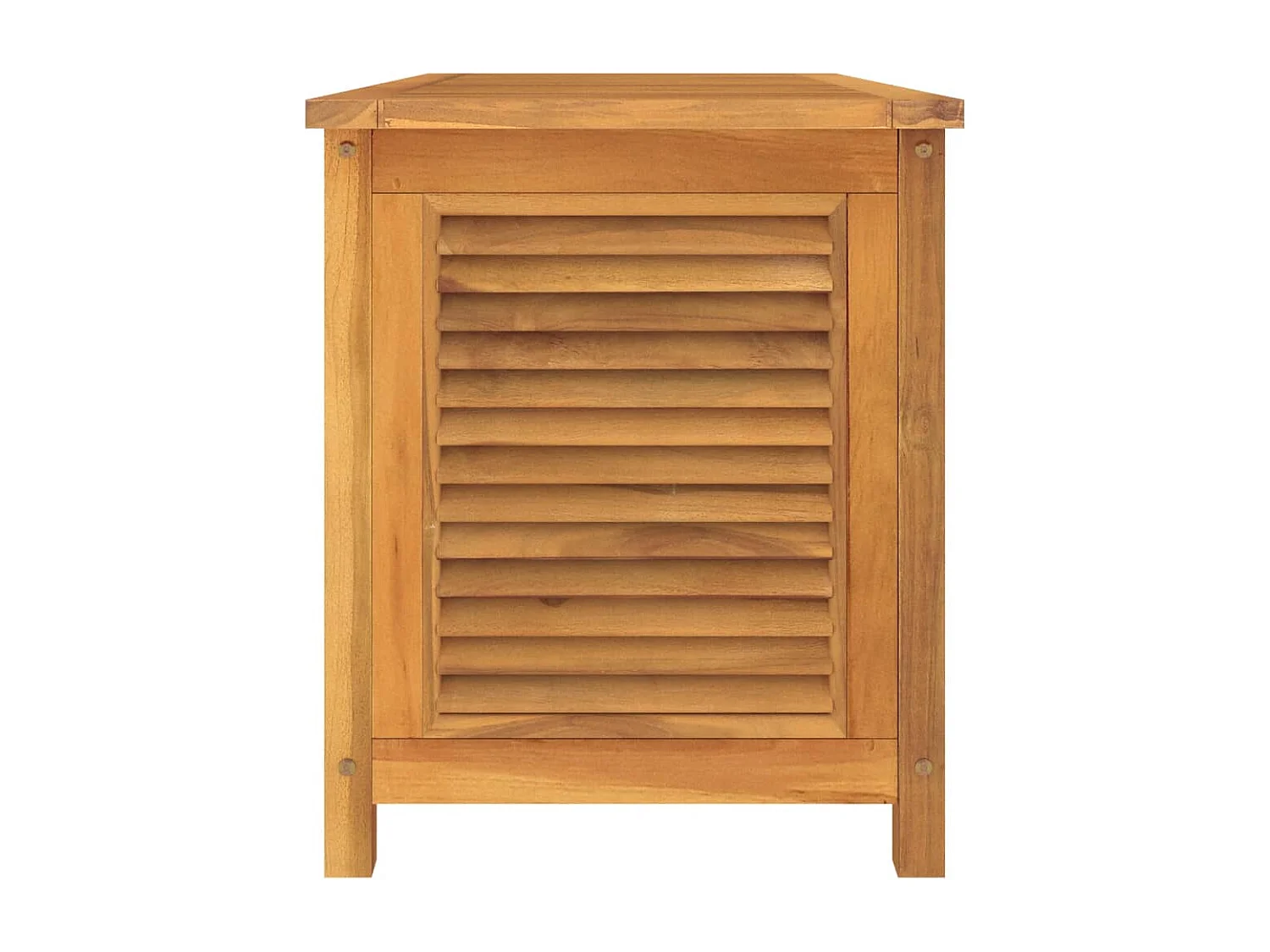 Caixa de arrumação p/ jardim com saco 114x50x58 cm teca maciça