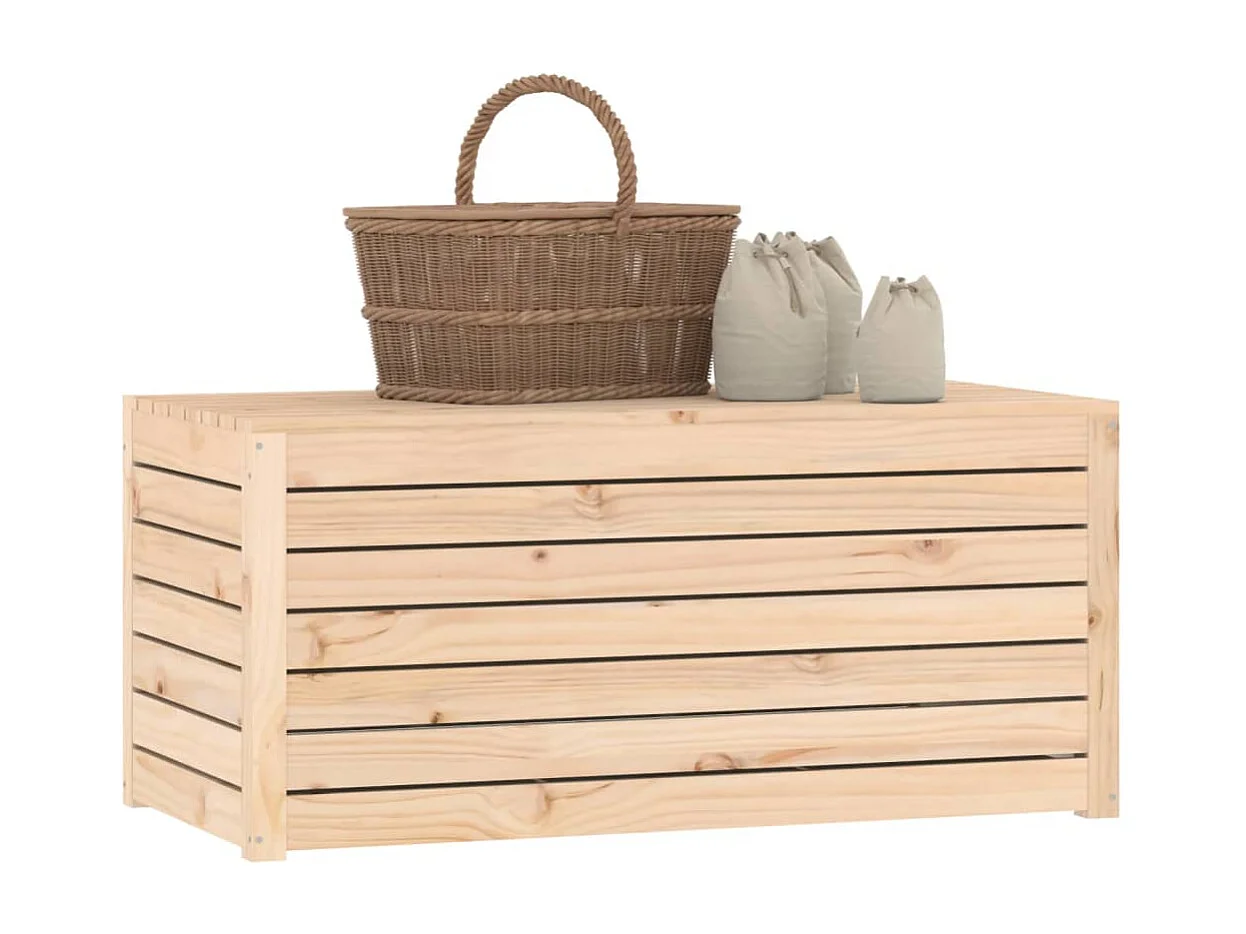 Contenitore Giardino 101x50,5x46,5 cm Legno Massello di Pino