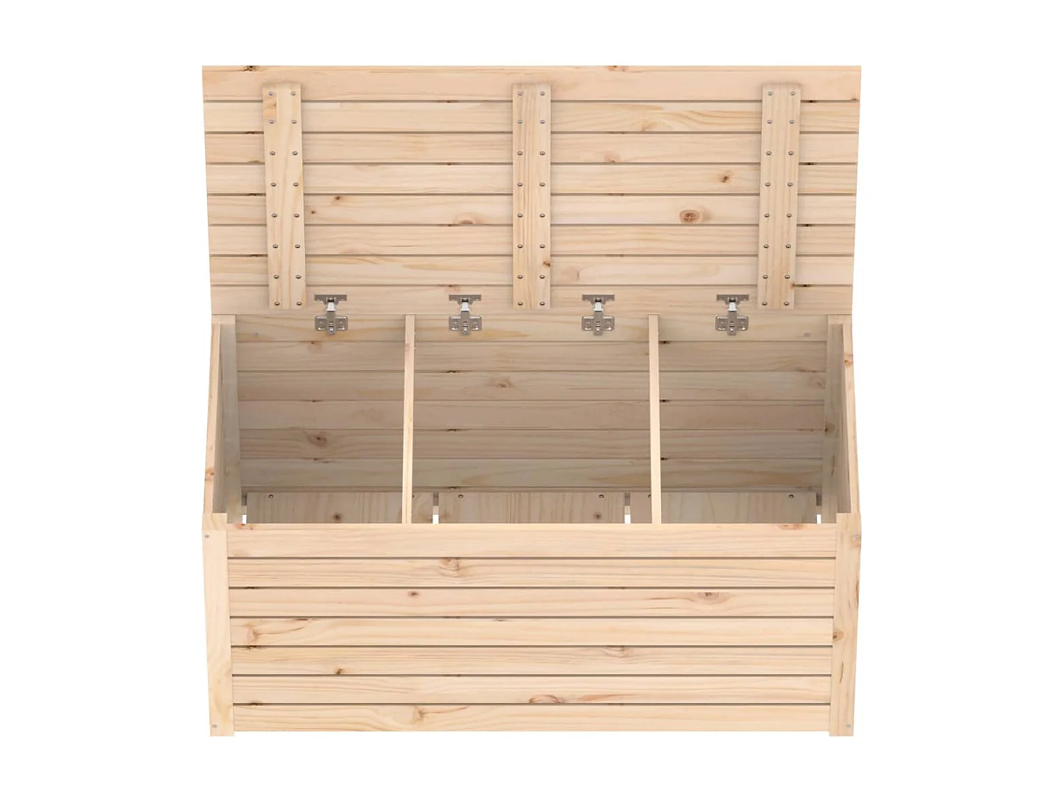 Contenitore Giardino 101x50,5x46,5 cm Legno Massello di Pino