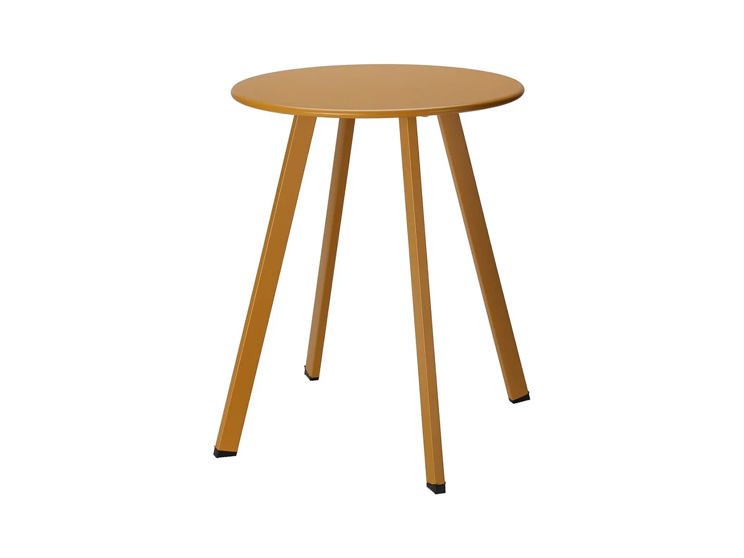 Table d'appoint 40x49 cm jaune moutarde mat