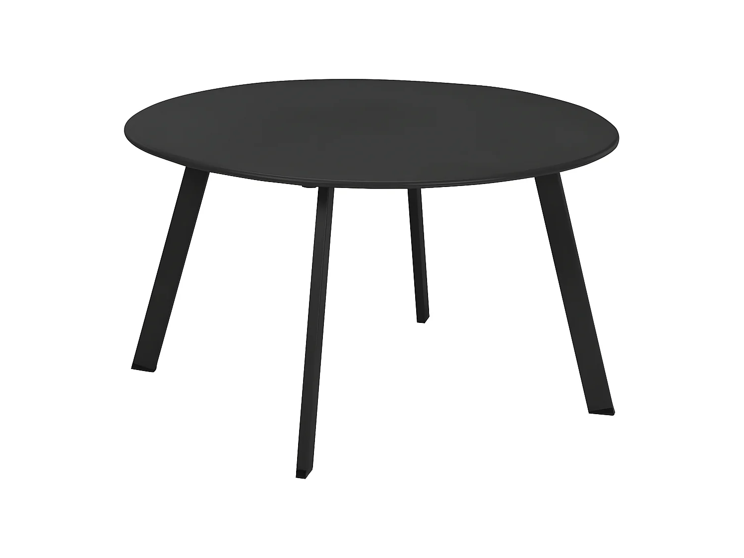 Table d'appoint 70x40 cm gris foncé mat