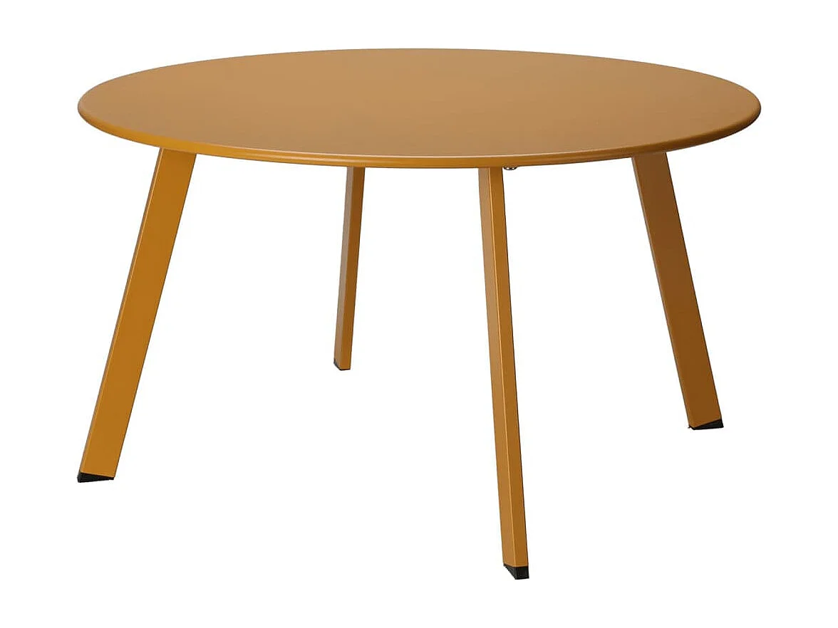 Table d'appoint 70x40 cm jaune moutarde mat