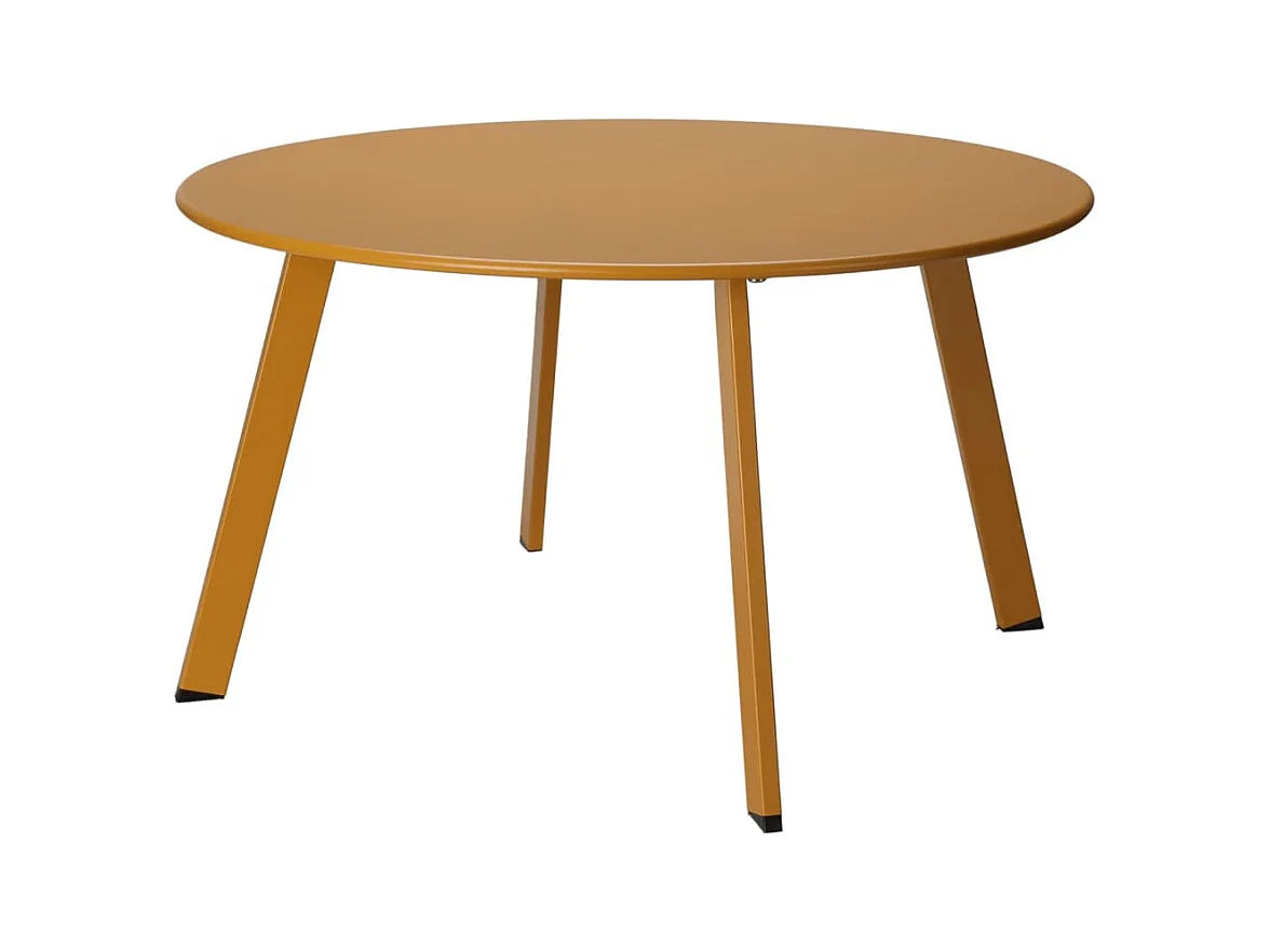 Table d'appoint 70x40 cm jaune moutarde mat