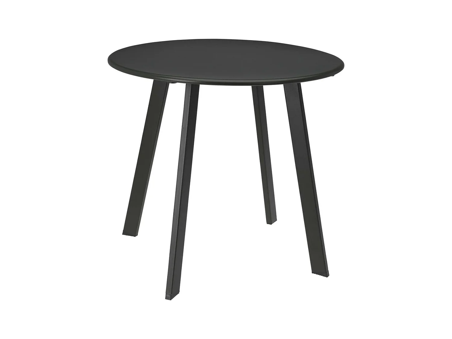 Table d'appoint 50x45 cm gris foncé mat