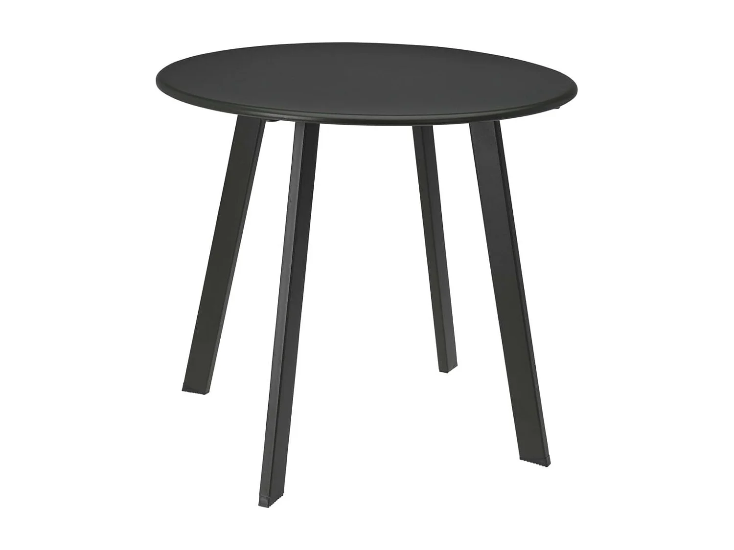 Table d'appoint 50x45 cm gris foncé mat