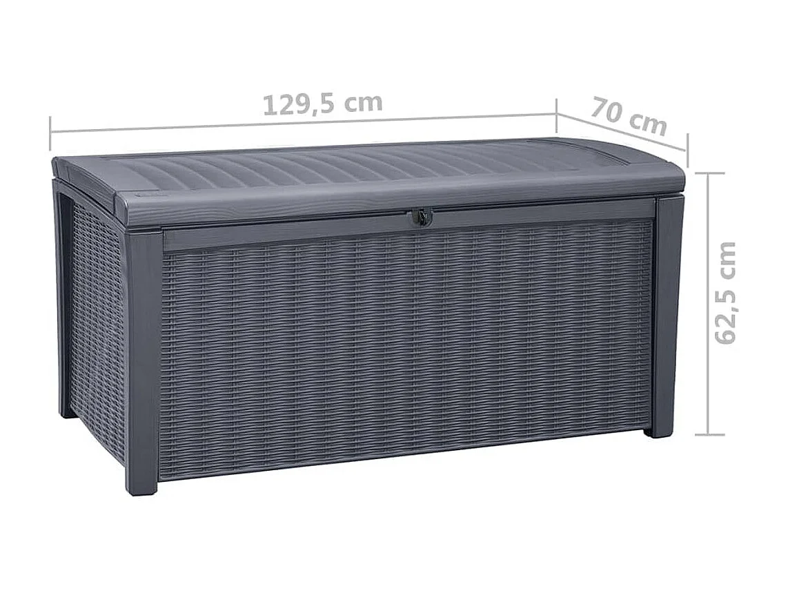 Caixa de arrumação para jardim Borneo 416 L