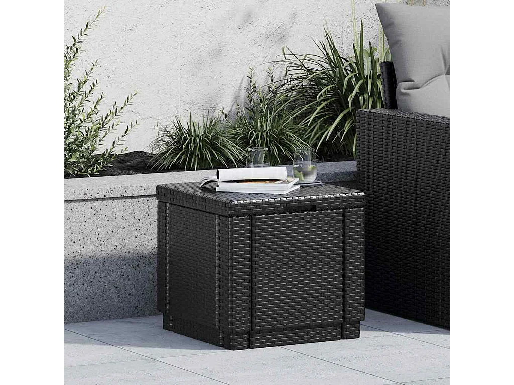 Pouf de rangement Cube Cappuccino 228749