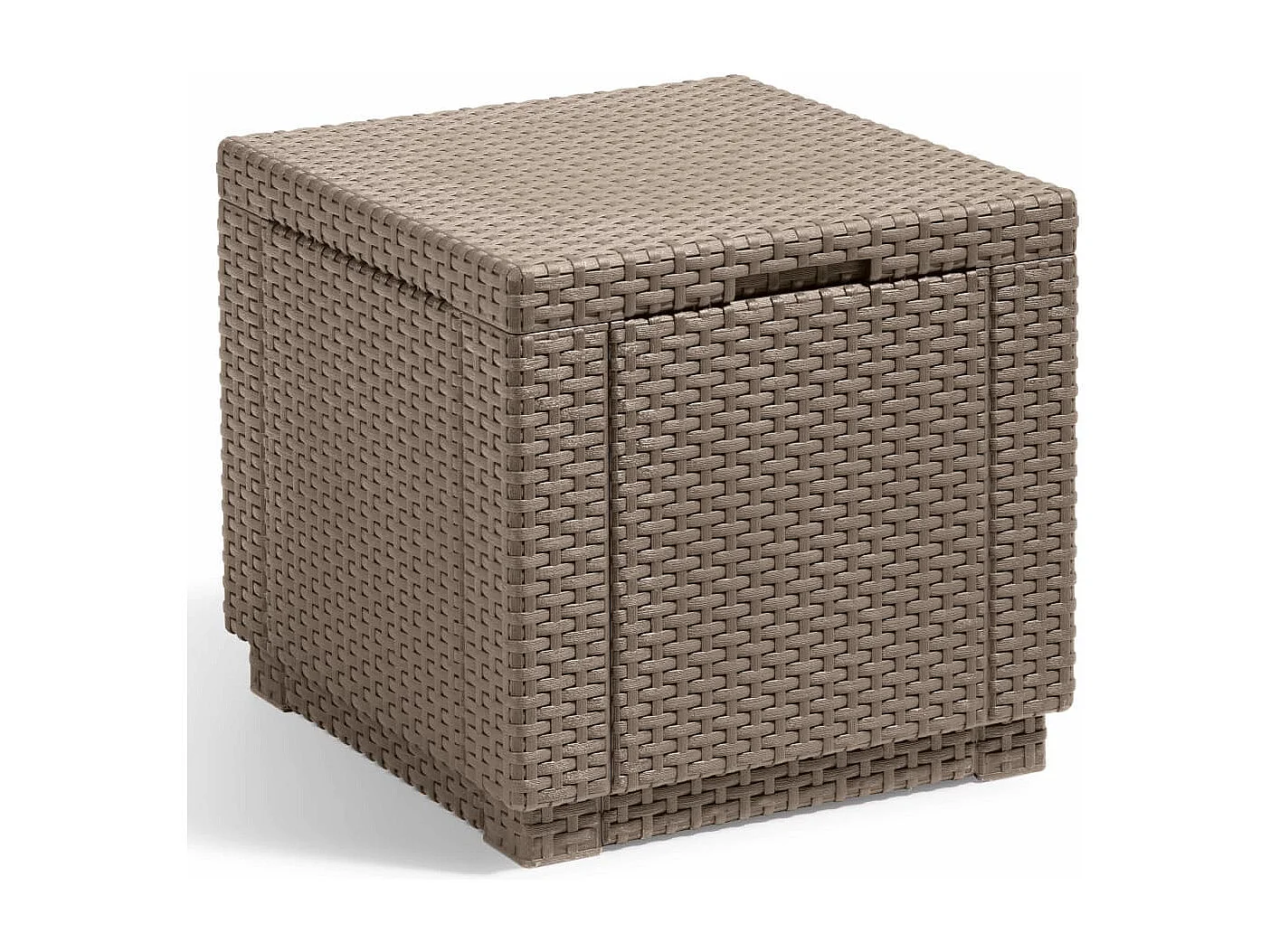 Pouf de rangement Cube Cappuccino 228749