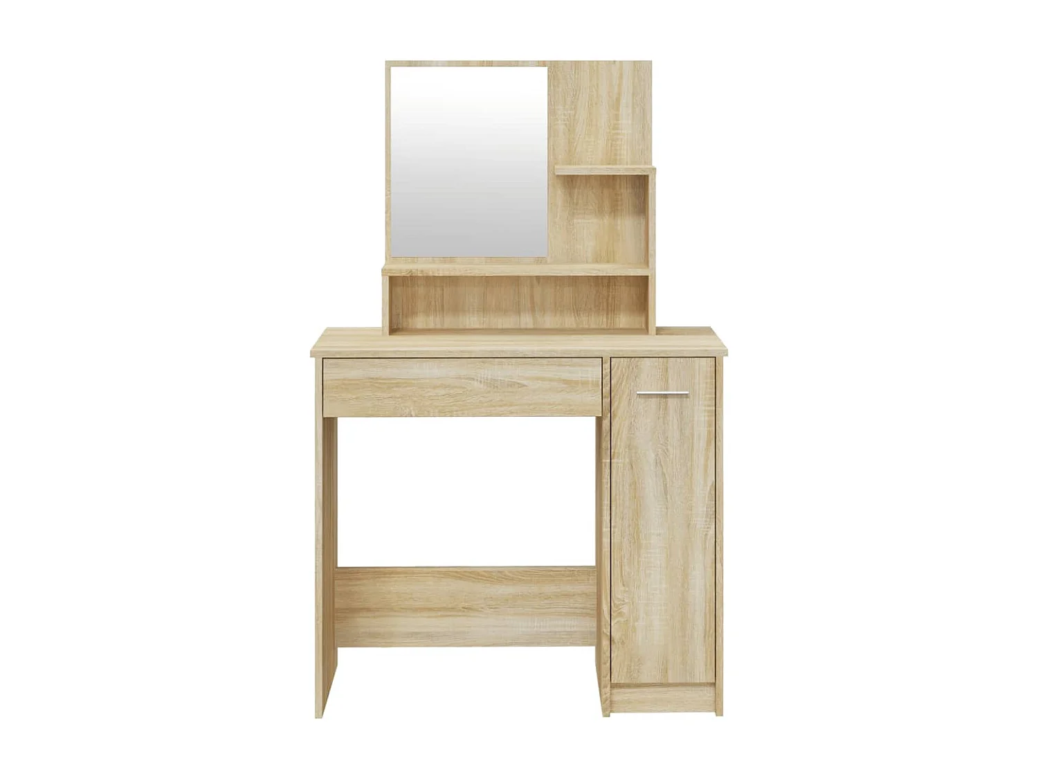 Schminktisch mit Spiegel Sonoma-Eiche 86,5x35x136 cm