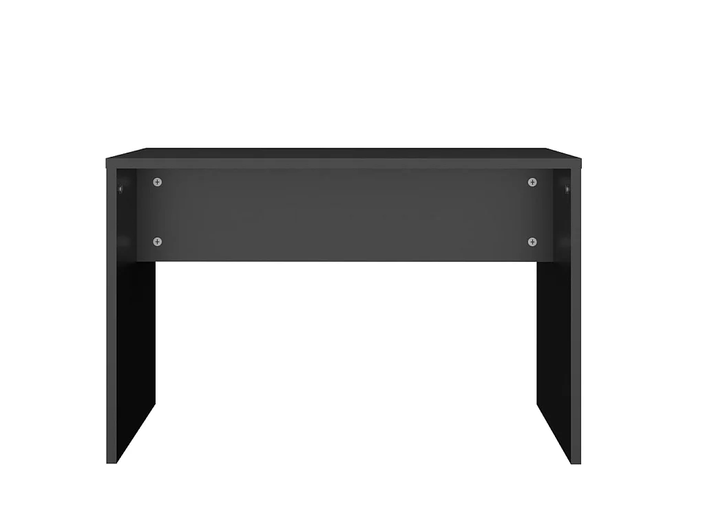 Juego de muebles de tocador negro 86,5x35x136 cm